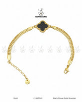 Black Clover Gold Bracelet | ZAROSH JEWEL